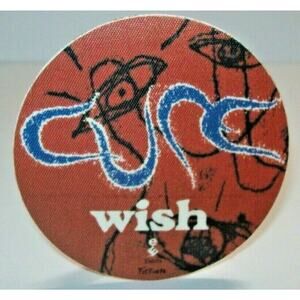 Cure Wish Backstage Pass Concert Tour 1992 Original Goth Post-Post Gift For Fan